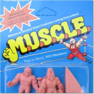 Package of M.U.S.C.L.E. Figures Posters and Art